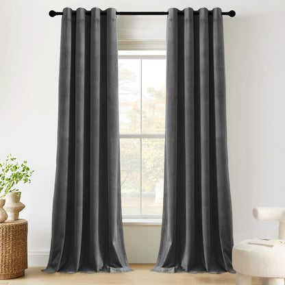 Custom 4-Layer Soft Velvet Soundproof Thermal Curtain | OEKO-TEX®