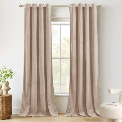 Custom 4-Layer Soft Velvet Soundproof Thermal Curtain | OEKO-TEX®