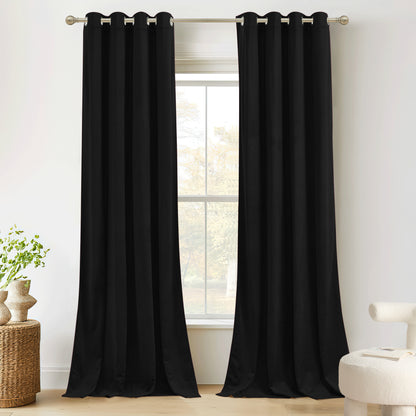 Custom 4-Layer Soft Velvet Soundproof Thermal Curtain | OEKO-TEX®