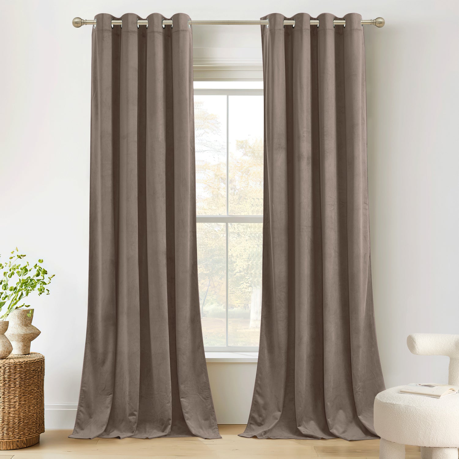 Custom 4-Layer Soft Velvet Soundproof Thermal Curtain | OEKO-TEX®