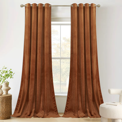 Custom 4-Layer Soft Velvet Soundproof Thermal Curtain | OEKO-TEX®