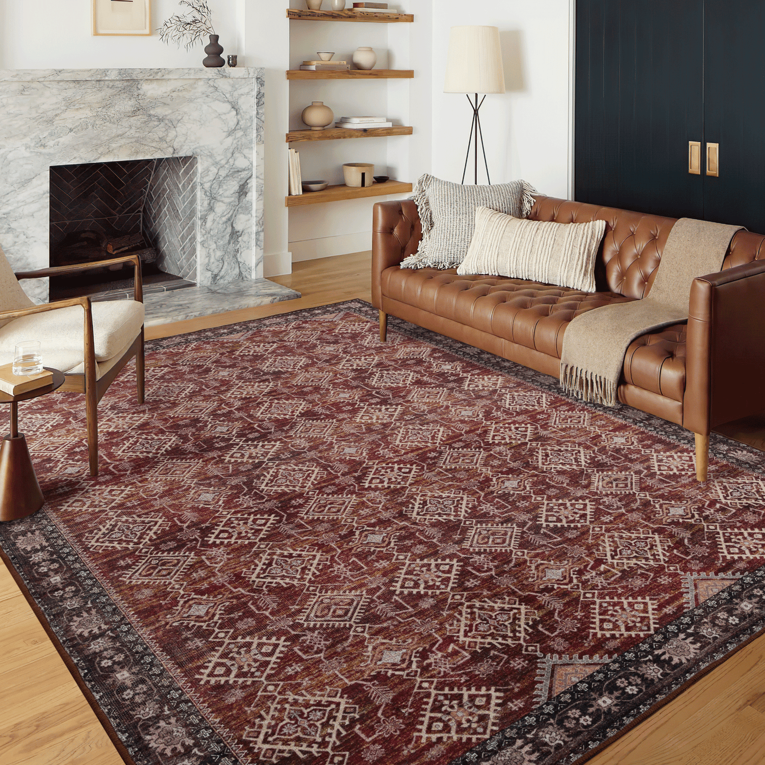 Custom Kilim Wool Faux Non Slip Soft Area Rug