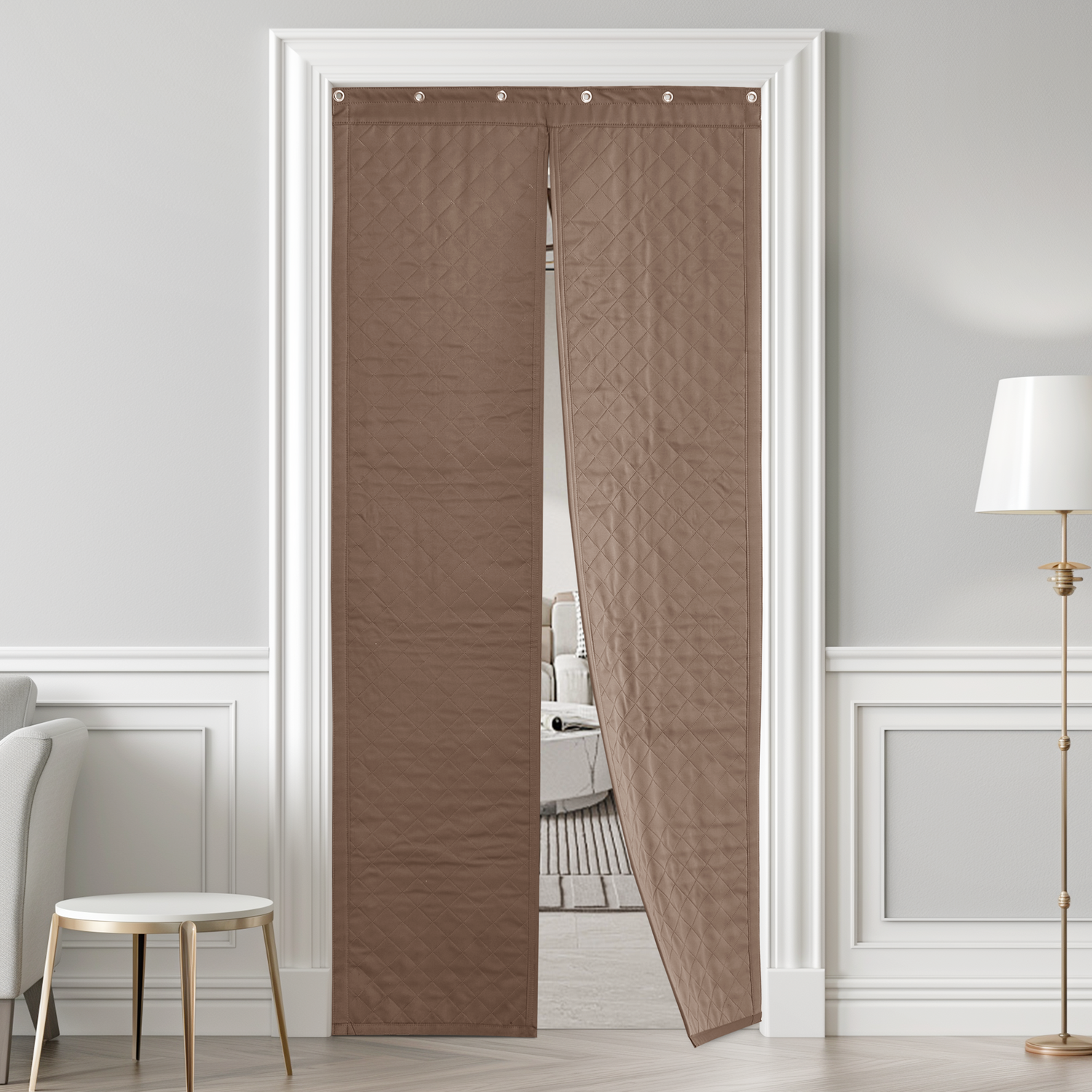 RYB HOME Soundproof Thermal Insulated Custom Door Curtains