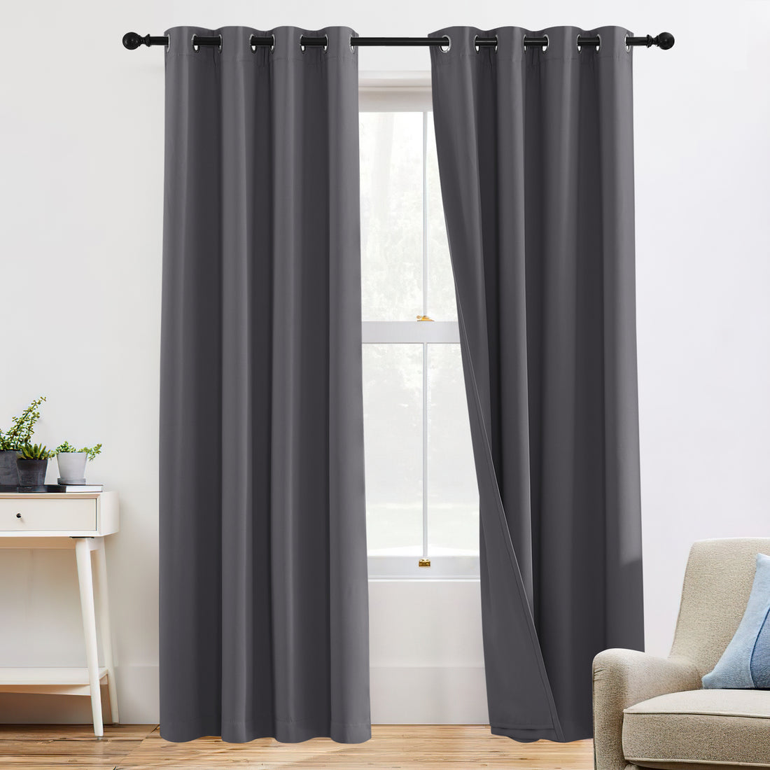 RYB HOME 3 Layers Soundproof Custom Curtains