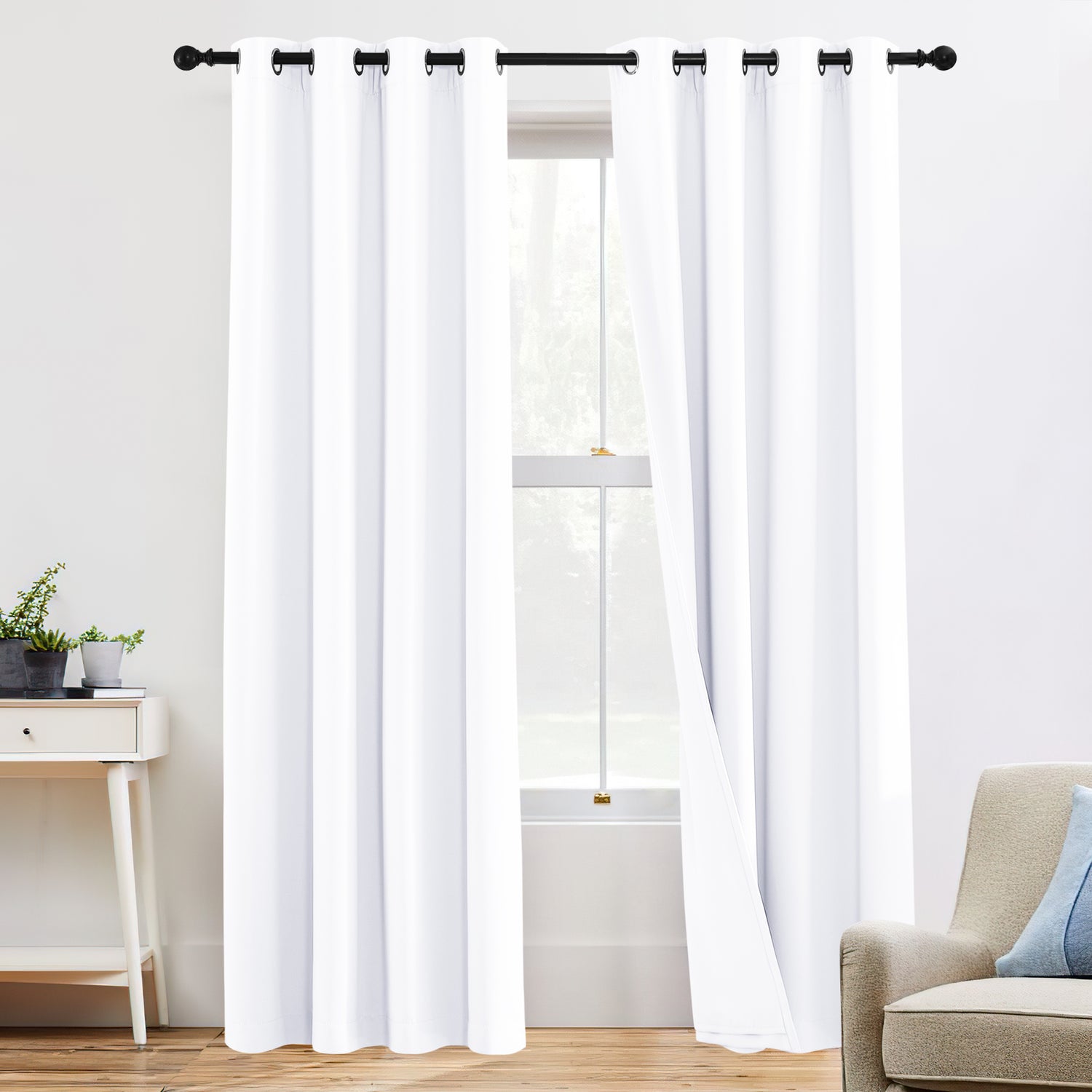 RYB HOME 3 Layers Soundproof Custom Curtains