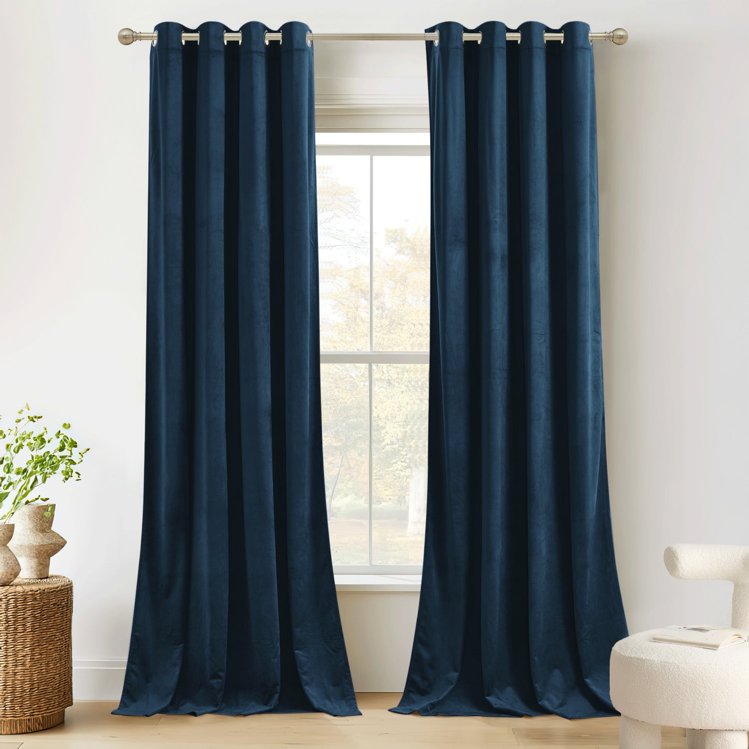 Custom 4-Layer Soft Velvet Soundproof Thermal Curtain | OEKO-TEX®