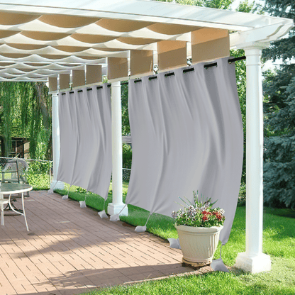 RYB HOME Windproof Custom Outdoor Curtains with Heavy Bags