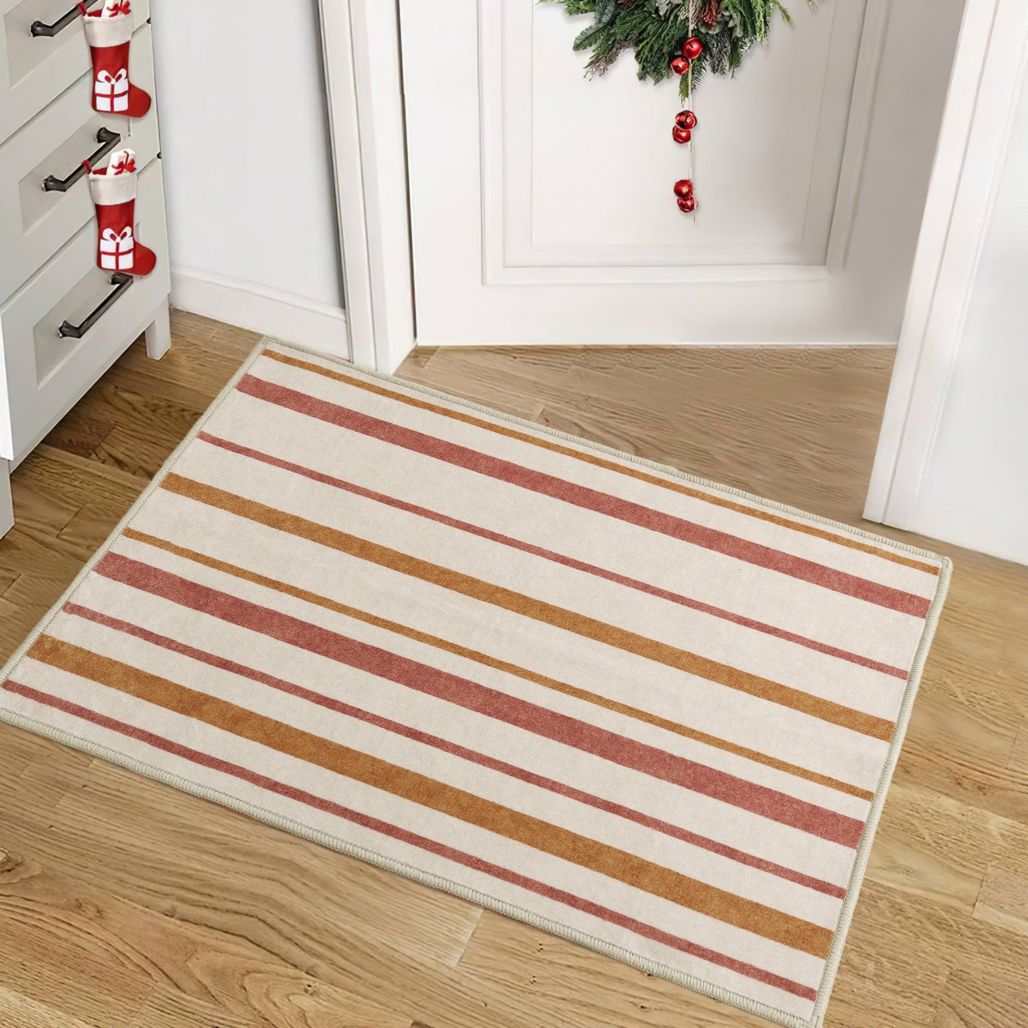 Custom Striation Modern Soft Non Slip Washable Area Rug | GCC