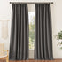 RYB HOME Pinch Pleated Blackout Linen Textured Custom Curtains