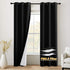 RYB HOME 4 Layers Soundproof Dust Filter Custom Curtains