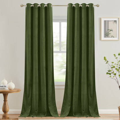 Custom 4-Layer Soft Velvet Soundproof Thermal Curtain | OEKO-TEX®