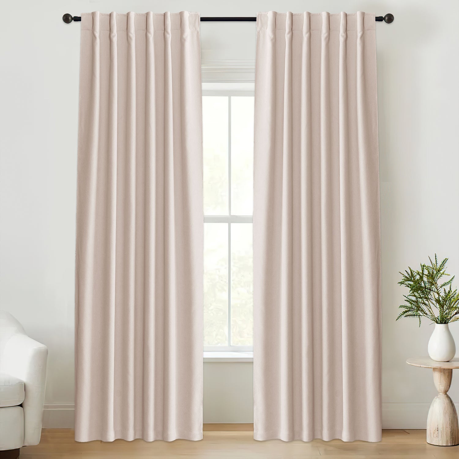 Custom 4-Layer 100% Blackout Chenille Curtain | OEKO-TEX®