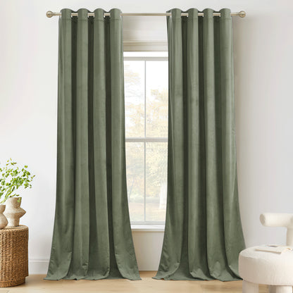 Custom 4-Layer Soft Velvet Soundproof Thermal Curtain | OEKO-TEX®