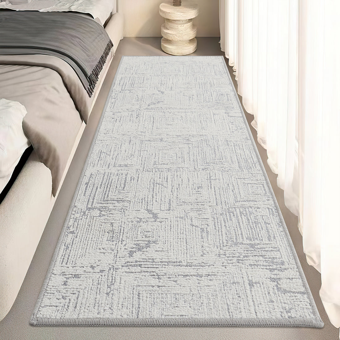 Custom Abstract Jacquard Textured Tufted Area Rug | GCC