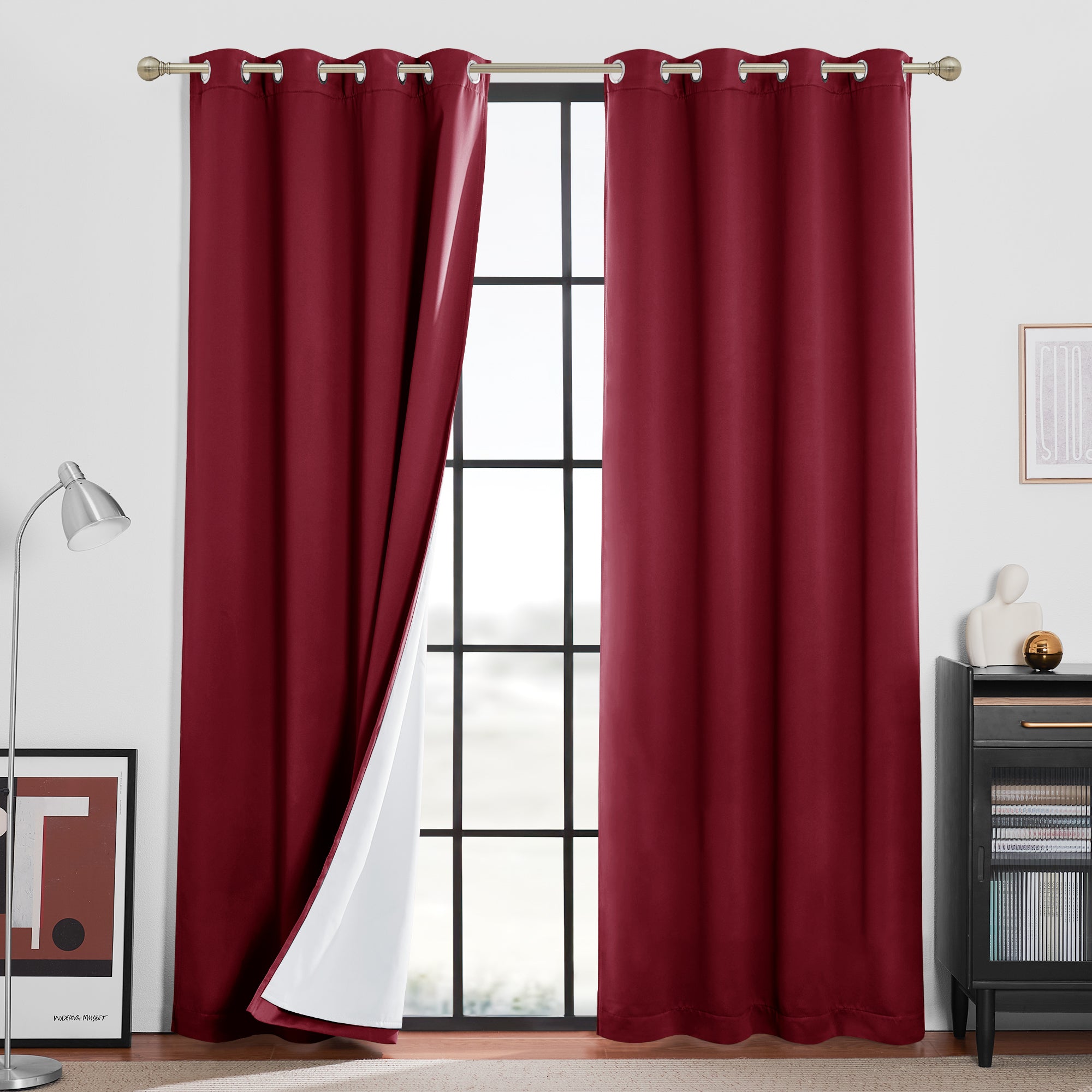 RYB HOME 4 Layers Soundproof Dust Filter Custom Curtains