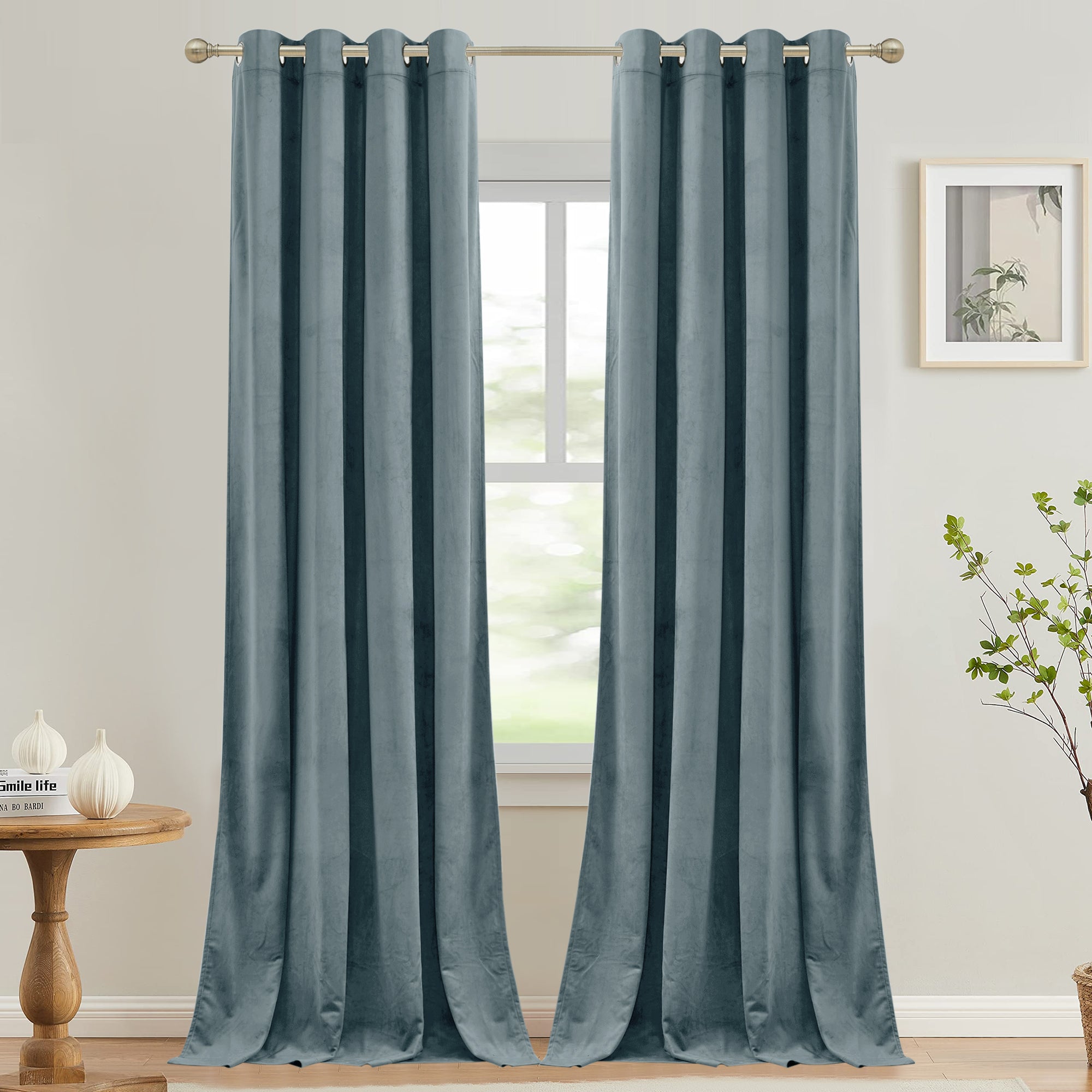 Custom 4-Layer Soft Velvet Soundproof Thermal Curtain | OEKO-TEX®