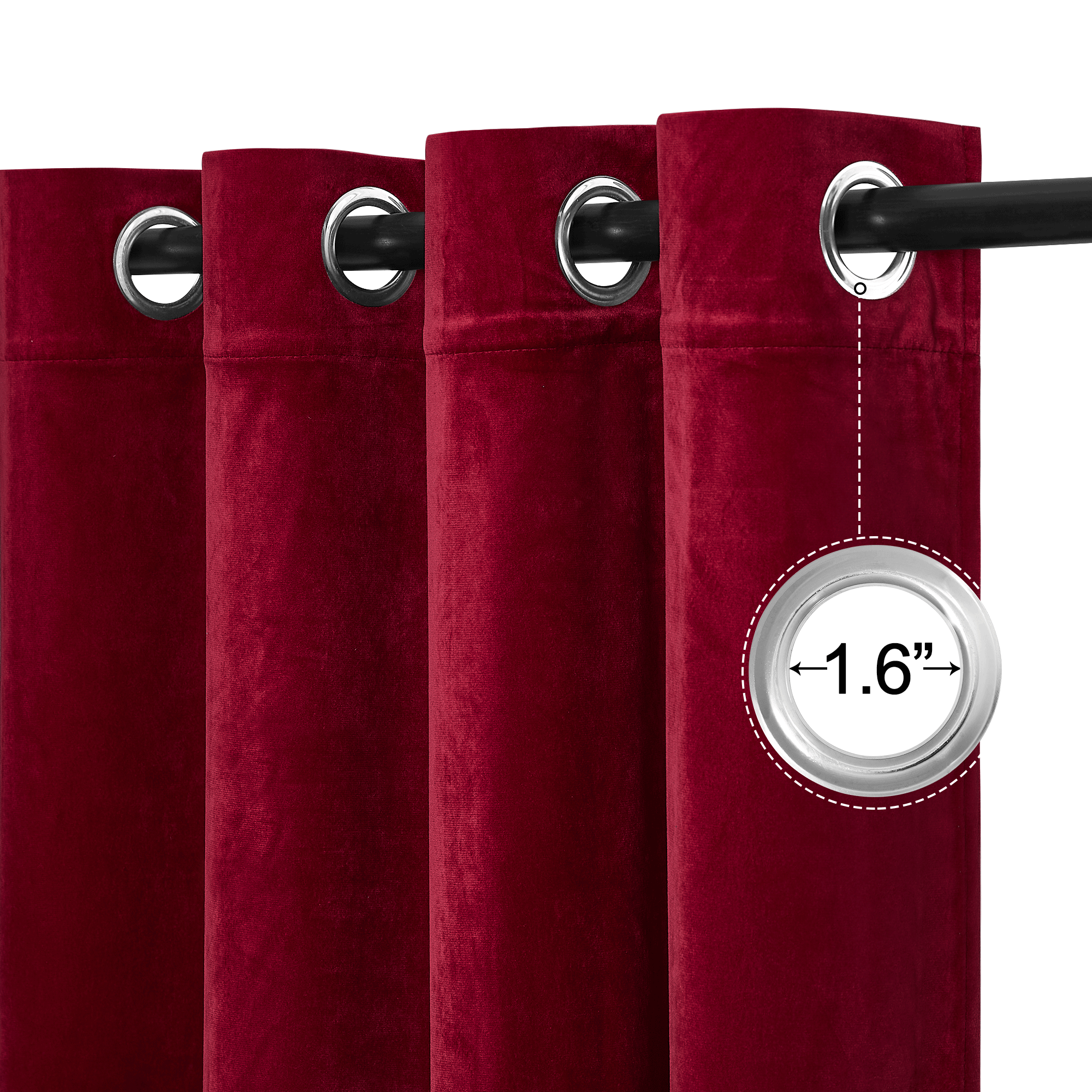 Custom 4-Layer Soft Velvet Soundproof Thermal Curtain | OEKO-TEX®