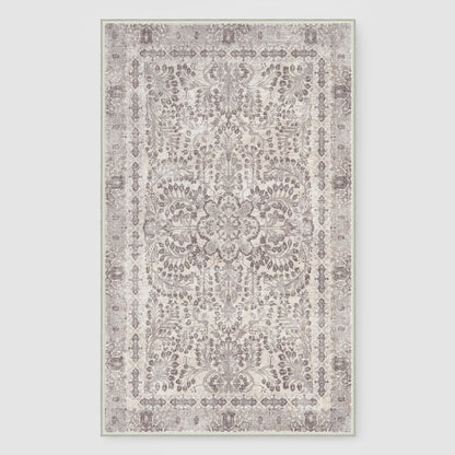 Custom Floral Sophisticated Soft Washable Non Slip Area Rug