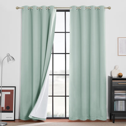 RYB HOME 4 Layers Soundproof Dust Filter Custom Curtains