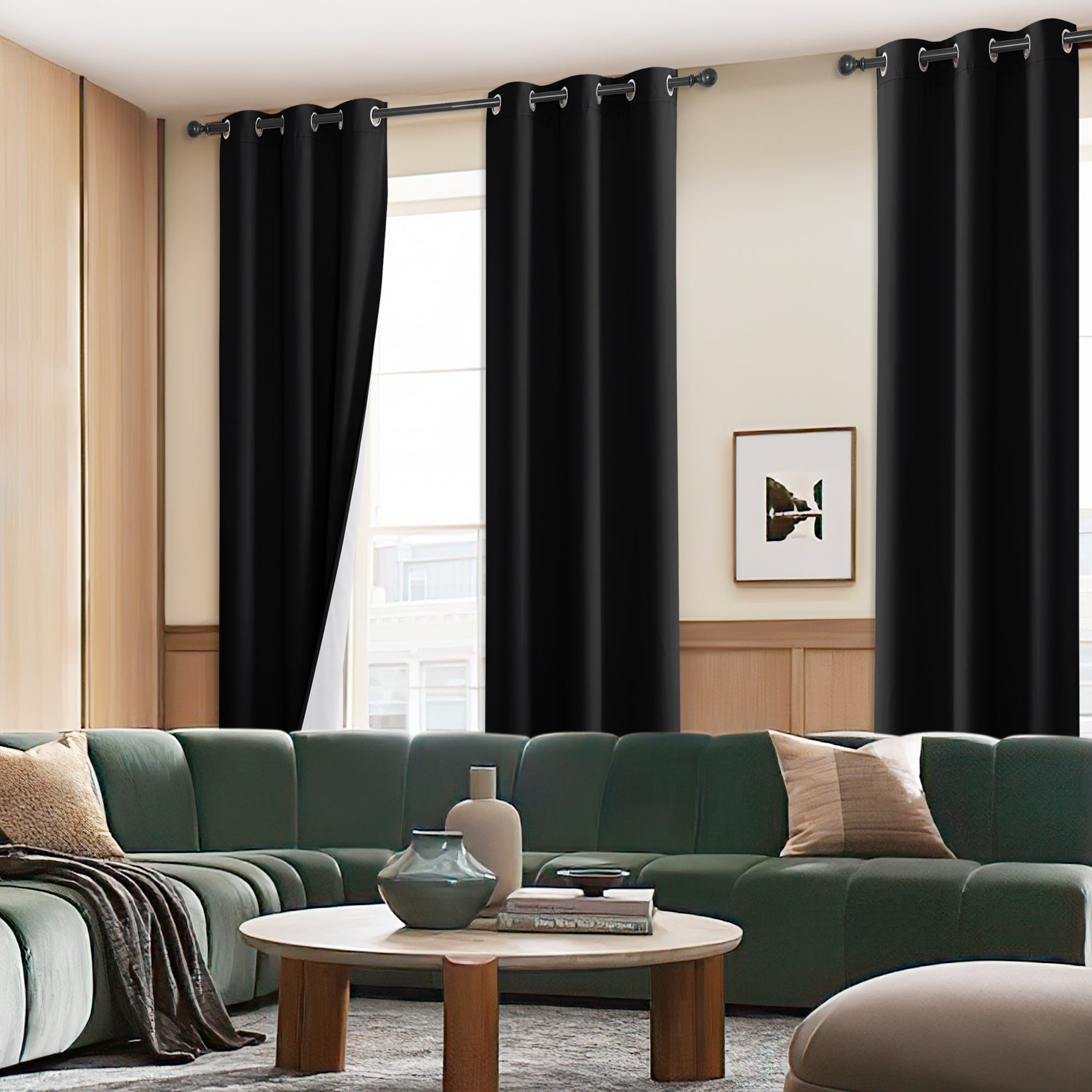 Custom 4-Layer Anti Dust And Bacterial Wildfire Ash Curtain | OEKO-TEX®