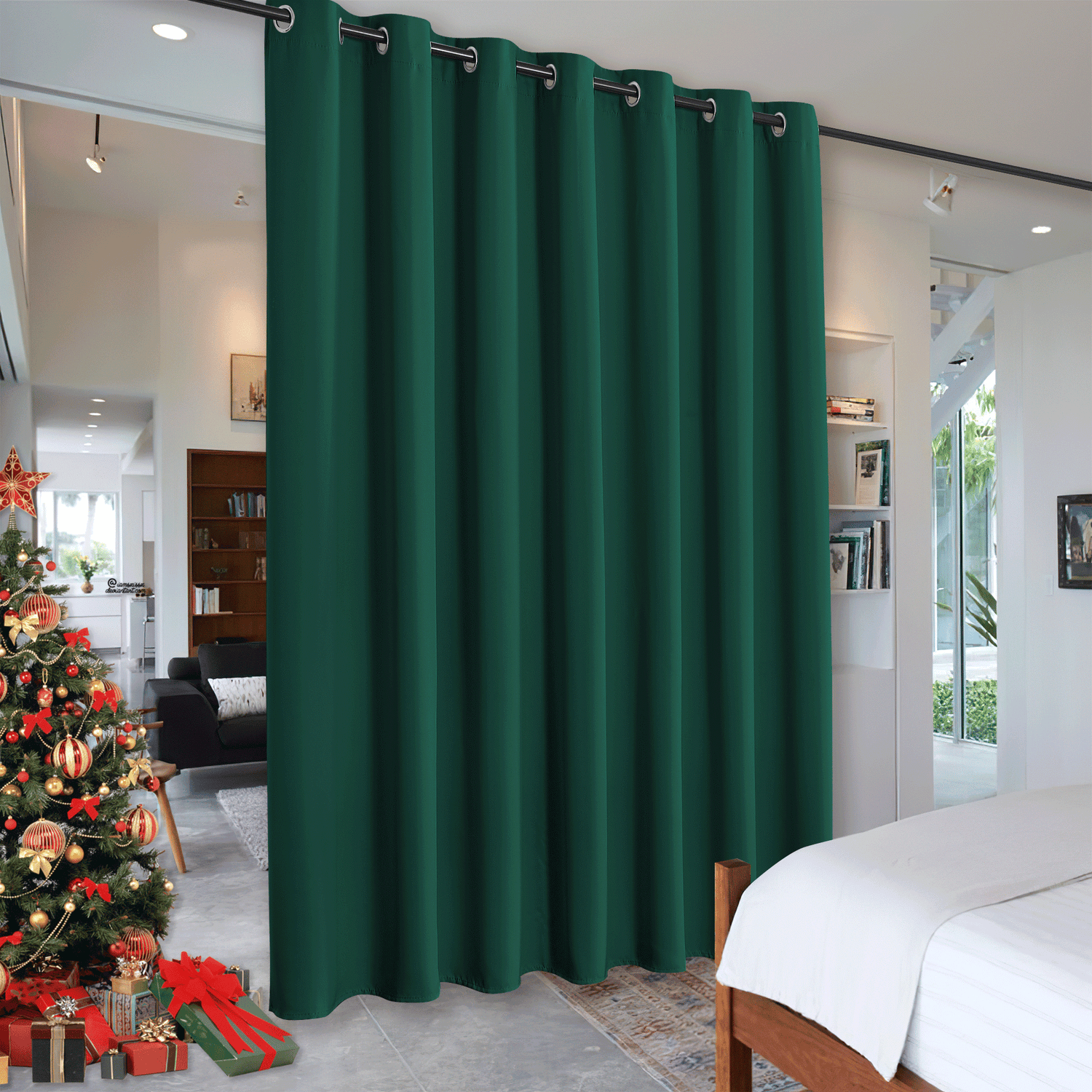 RYB HOME Grommet Blackout Custom Room Divider Curtains（CUSTOM）