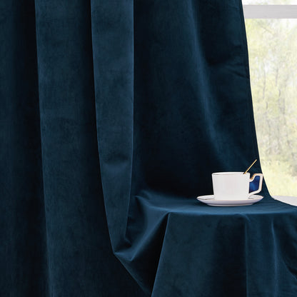 Custom 4-Layer Soft Velvet Soundproof Thermal Curtain | OEKO-TEX®