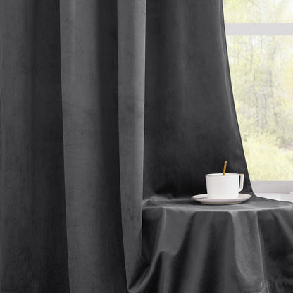 Custom 4-Layer Soft Velvet Soundproof Thermal Curtain | OEKO-TEX®