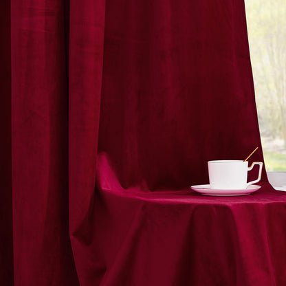 Custom 4-Layer Soft Velvet Soundproof Thermal Curtain | OEKO-TEX®