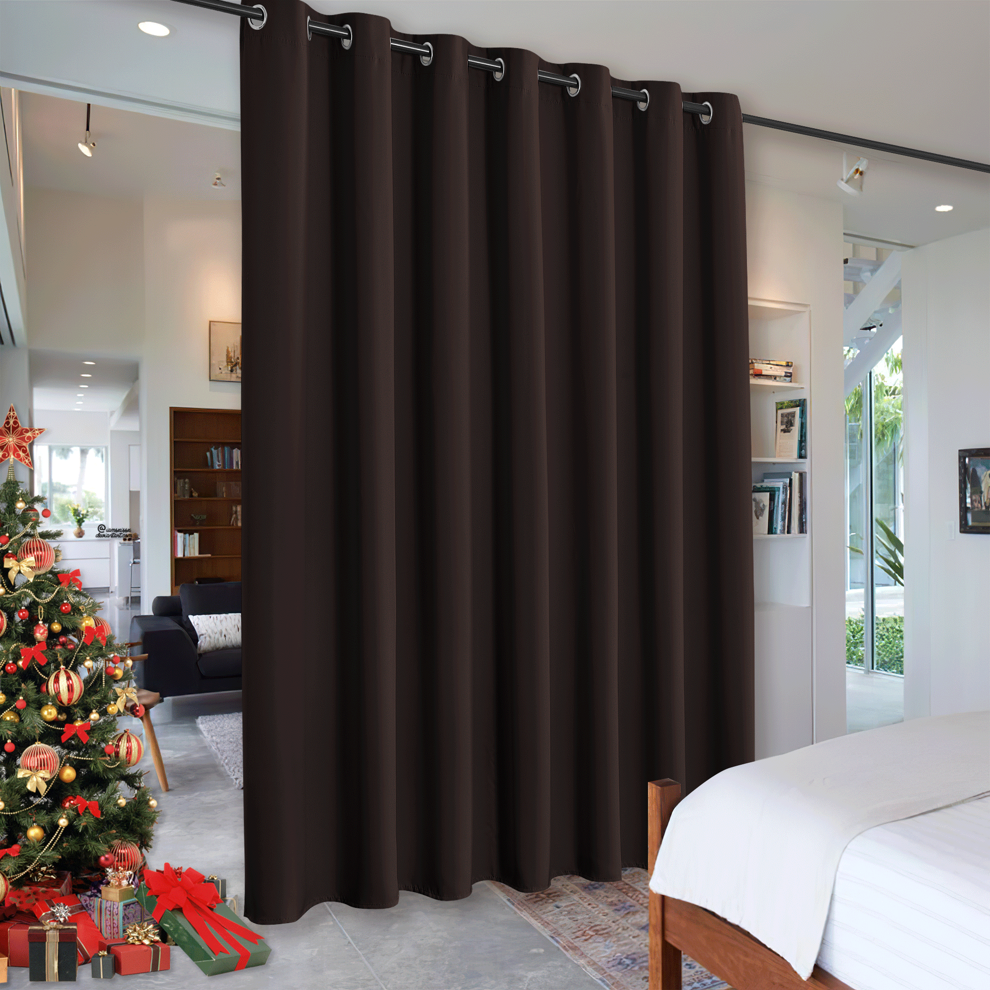 RYB HOME Grommet Blackout Custom Room Divider Curtains