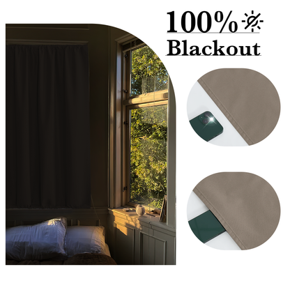 Custom Double Rod Blackout Door Curtain | OEKO-TEX®