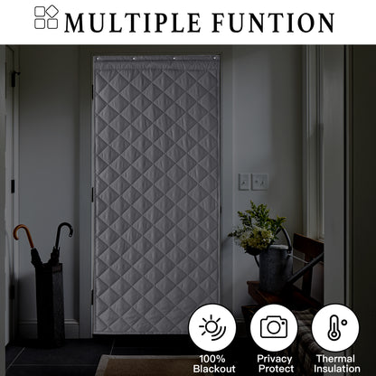 RYB HOME Thermal Insulated Blackout Custom Door Curtains