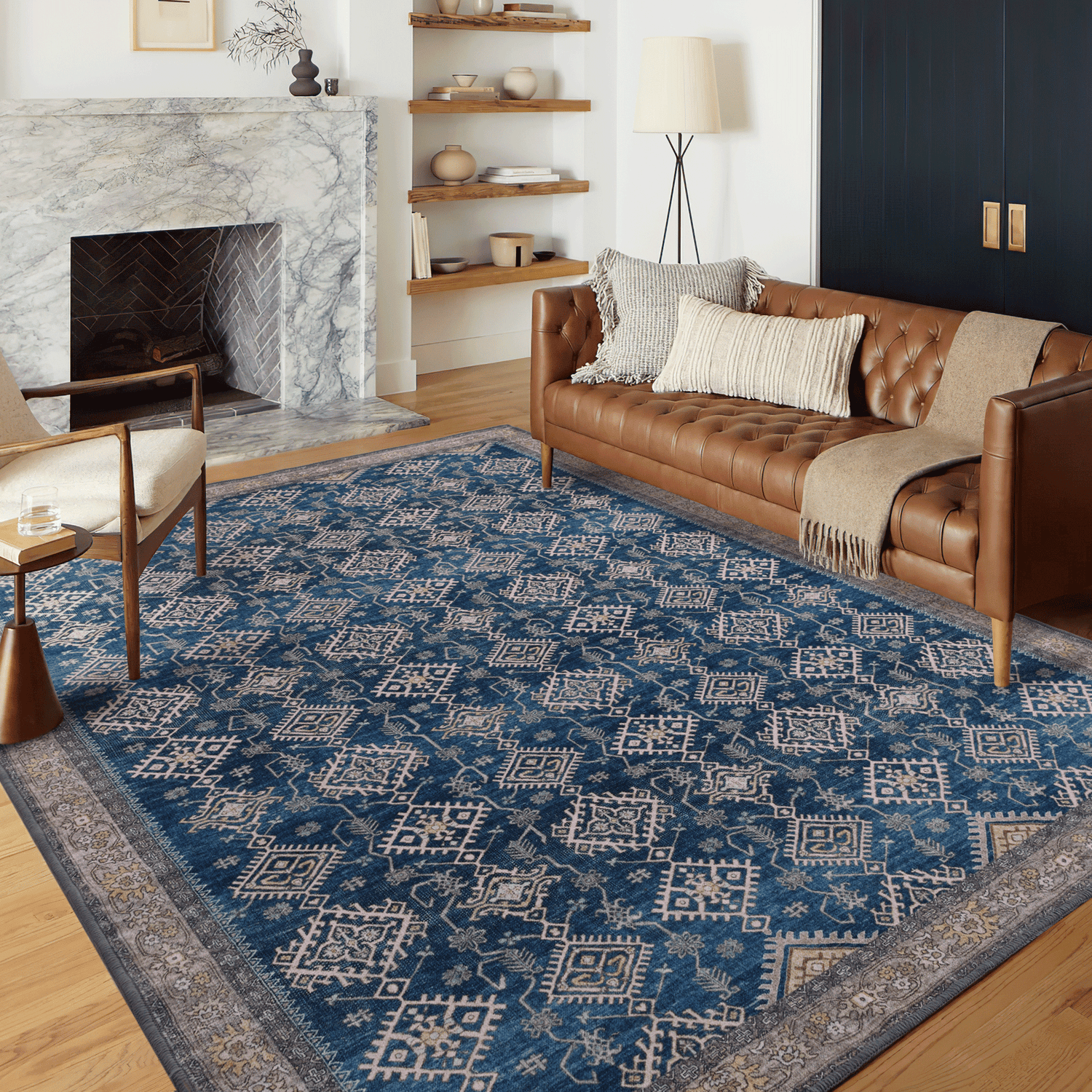 Custom Kilim Wool Faux Non Slip Soft Area Rug