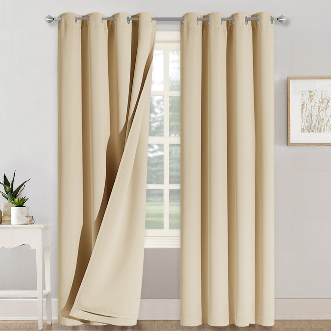 RYB HOME 3 Layers Soundproof Custom Curtains