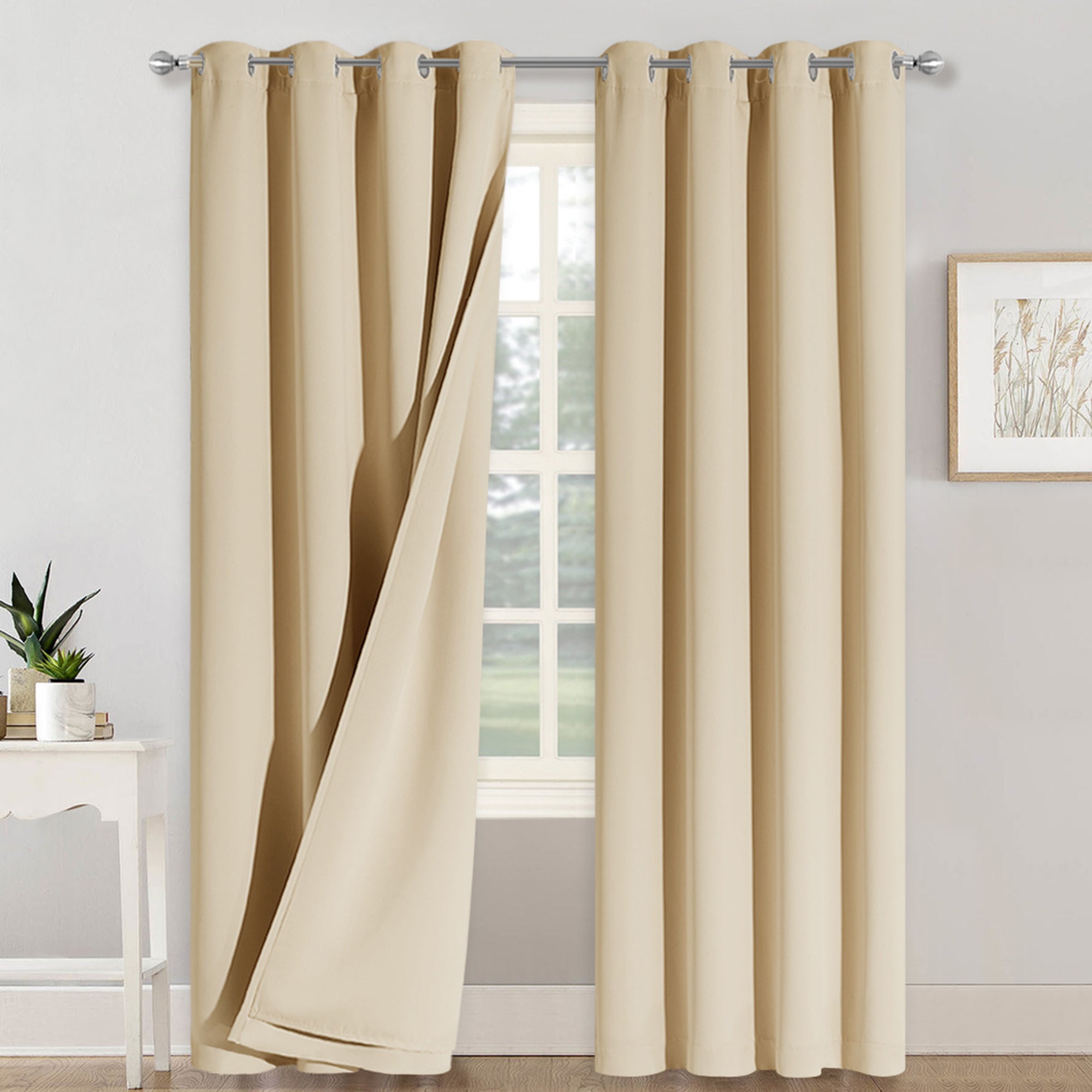 RYB HOME 3 Layers Soundproof Custom Curtains