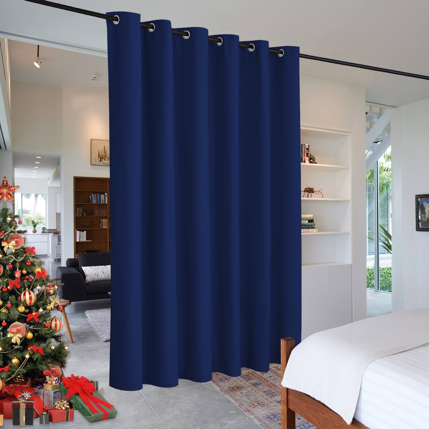 RYB HOME Grommet Blackout Custom Room Divider Curtains